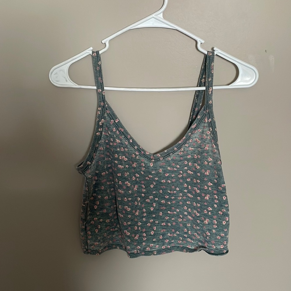 bluish/gray american eagle tank top. size small.